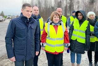 Капитальный ремонт первого отрезка дороги Архангельск — Онега, проходящего по Приморскому району, завершен раньше срока