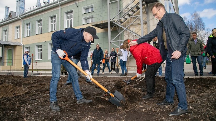 Сад Памяти высадили в Катунино