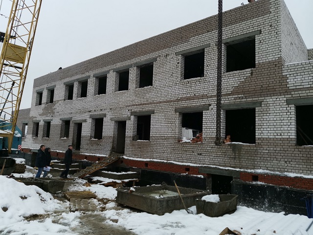 Детский сад в поселке Боброво - строительство продолжается